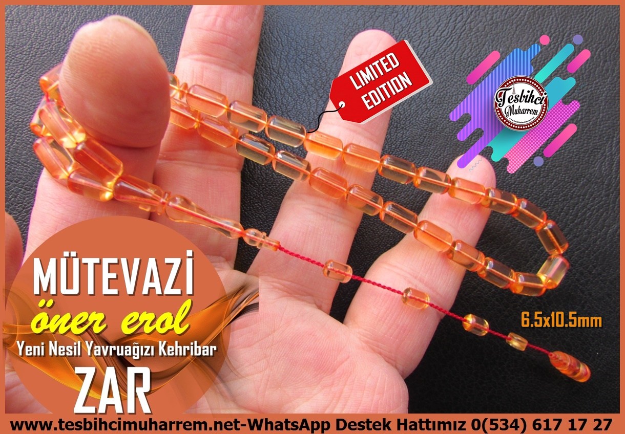 Zar Kehribar TesbihTM14609Öner Erol Usta İmzalı Zar Kehribar Tespih I Yavruağızı Renk Kapsül Kesim Mütevazi Tesbih Öner Erol Usta İmzalı Zar Kehribar Tespih I Yavruağızı Renk Kapsül Kesim Mütevazi Tesbih 