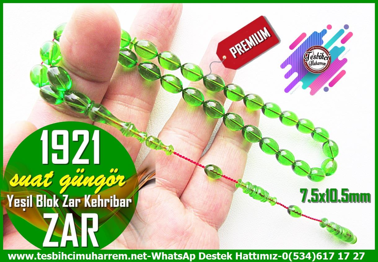 Zar Kehribar TesbihTM14072Suat Güngör Usta Zar Kehribar Tespih 1921 – Profesyonel Çalışma, Yeşil Beyzi Kesim, El Yapımı Koleksiyonluk TespihTespih Zar Kehribar I Profesyonel Çalışma Türbe Yeşili Beyzi Kesim 1921 Tesbih