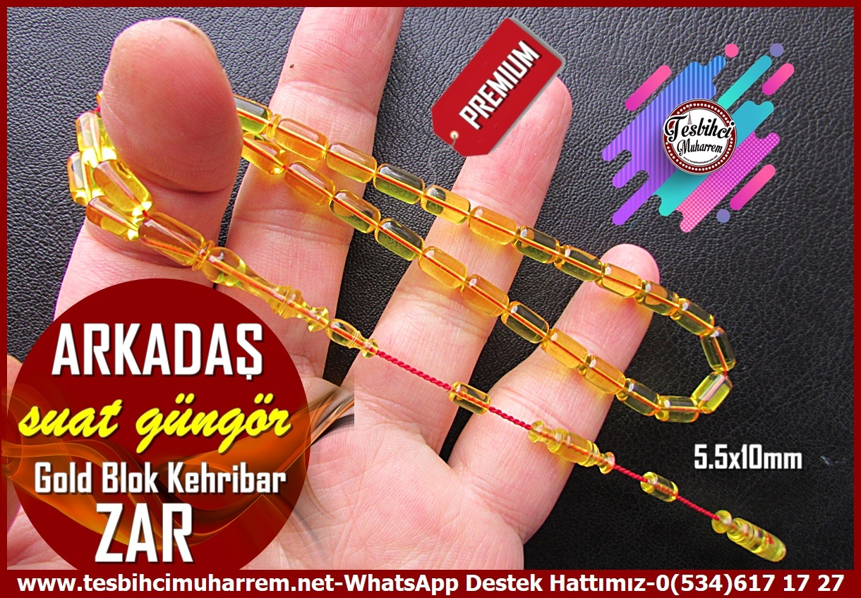 Zar Kehribar TesbihTM14163Suat Güngör Usta Zar Kehribar Tespih Arkadaş – Profesyonel Çalışma, Gold Kapsül Kesim, El Yapımı Koleksiyonluk TespihTespih Zar Kehribar  I Kapsül Model Sarı Gold Saydam Arkadaş Tesbih