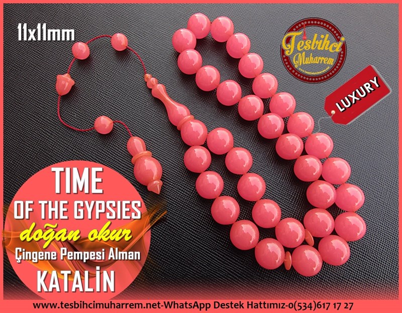Katalin Ve Bağa TesbihlerTM11577Tesbih Katalin Çingene Pembesi Profesyonel Uçlu Yuvarlak Time Of The GypsiesTesbih Katalin Çingene Pembesi Profesyonel Uçlu Yuvarlak Time Of The Gypsies