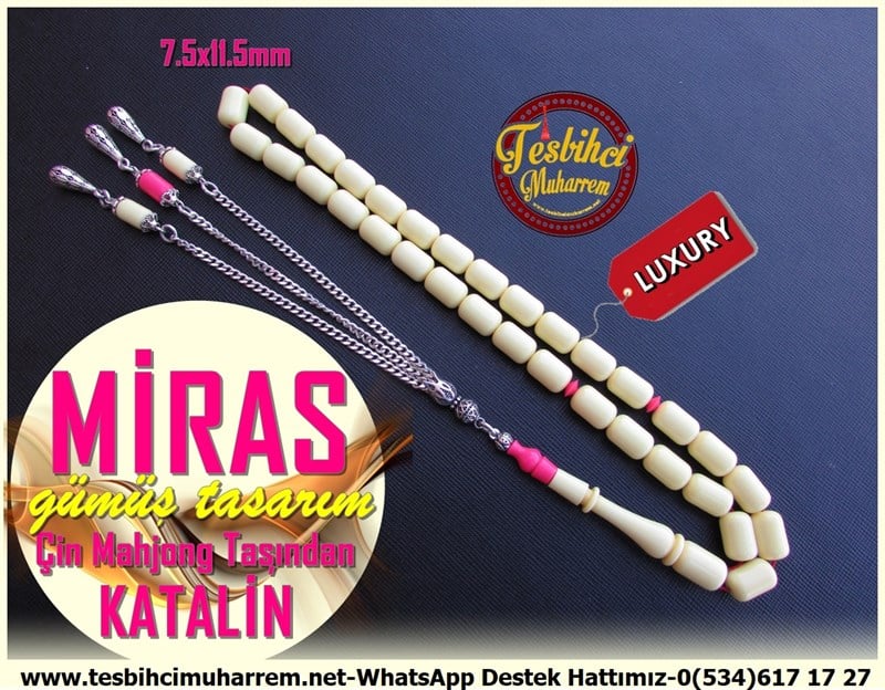 Katalin Ve Bağa TesbihlerTM11252Tesbih Katalin Eski Çin Mahjong Taşından Gümüş Püsküllü Kapsül Kesim MirasTesbih Katalin Eski Çin Mahjong Taşından Gümüş Püsküllü Kapsül Kesim Miras