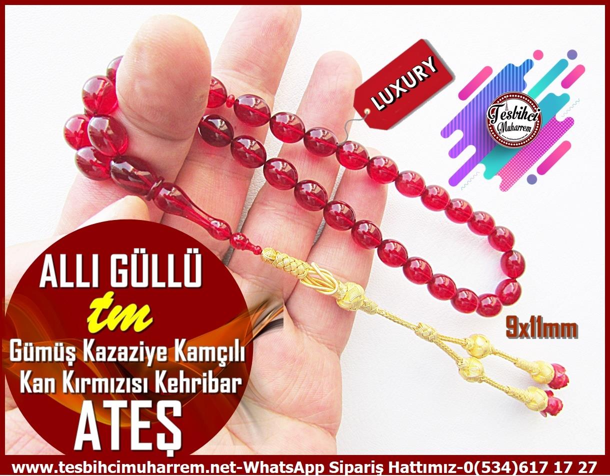 Osmanlı Benzetme Eskitme Eski Usül TesbihlerTM13234Tespih Ateş Kehribar I Altın Kaplama Gümüş Kazaziyeli Kan Kırmızısı Allı Güllü Tesbih Tespih Ateş Kehribar I Altın Kaplama Gümüş Kazaziyeli Kan Kırmızısı Allı Güllü Tesbih 