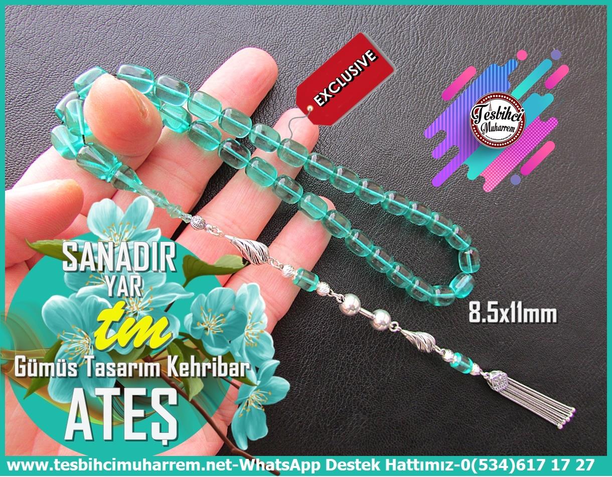 Mavi Ton TesbihlerTM13207Tespih Ateş Kehribar I Kapsül Kesim Saydam Turkuaz Gümüş Püsküllü Sanadır Yar TesbihTespih Ateş Kehribar I Kapsül Kesim Saydam Turkuaz Gümüş Püsküllü Sanadır Yar Tesbih