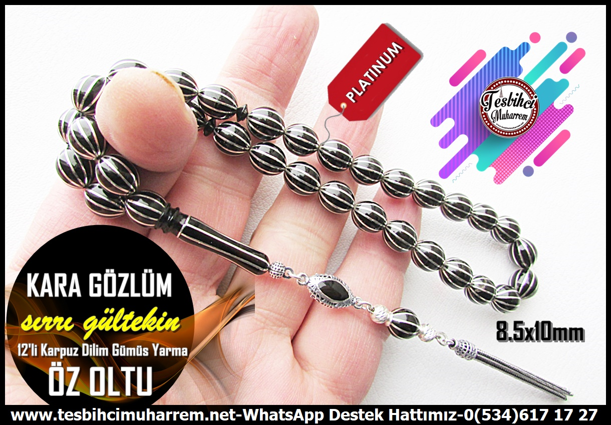 Oltu Taşı TesbihlerTM14142Tespih Erzurum Öz Oltu Taşı I Gümüş Tasarım 12'li Karpuz Dilim Gümüş Yarma Karagözlüm Tesbih Tespih Erzurum Öz Oltu Taşı I Gümüş Tasarım 12'li Karpuz Dilim Gümüş Yarma Karagözlüm Tesbihmüş Çakım Gümüş Püskül Dadaş Tesbih 