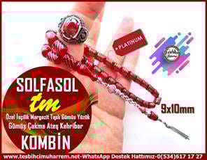 Ateş Kırmızı Ton TesbihlerTM13654-Gümüş Çakım Tespih Gümüş Püskül Beyzi Kesim Ateş Kehribar Kırmızı Renk Tx4 TesbihTespih Kombin l Kırmızı Gümüş Çakım Ateş Kehribar+Özel Tasarım Yüzükle Beraber Solfasol Tesbih 