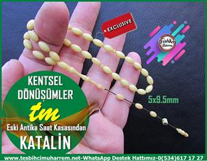 Katalin Ve Bağa TesbihlerTM13713 Mert Atakan Usta Tornası Tespih | Krem Beyaz Arpacık Bürokrat Katalin “Kentsel Dönüşümler”TesbihTespih Katalin l Eski Antika Saat Kasasından Bürokrat Arpacık Krem Beyaz Kentsel Dönüşümler Tesbih