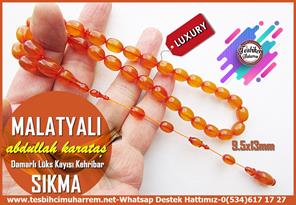 Hareli Damarlı Sarı Kehribar TesbihlerTM14118Abdullah Karataş Usta İşçilikli Sıkma Kehribar Tesbih – Lüks Çubuk Malzemeden, Kayısı Rengi, Malatyalı Özel TasarımTespih Sıkma Kehribar I Lüks Çubuk Malzemeden Kayısı Malatyalı Tesbih