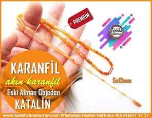 Katalin Ve Bağa TesbihlerTM13827Akın Karanfil Usta El İşçiliği Tespih | Eski Alman Katalin, Kayısı Renk, Özel Kutulu, Sertifikalı – “Karanfil” TesbihTespih Eski Alman Katalin l Özel Gömme Kutulu Sertifikalı Objeden Kayısı Antika Karanfil Tesbih