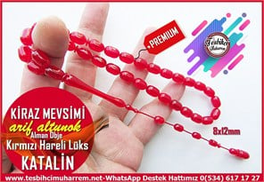 Katalin Ve Bağa TesbihlerTM14571Arif Altunok Usta İşçilikli Katalin Tespih I Premium Çalışma Alman Hareli Kırmızı Kiraz Mevsimi TesbihArif Altunok Usta İşçilikli Katalin Tespih I Premium Çalışma Alman Hareli Kırmızı Kiraz Mevsimi Tesbih