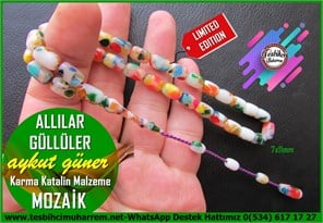 Mozaik Kehribar TesbihlerTM14478Aykut Güner Usta İşçilikli Karma Eski Malzemelerden Katalin Tesbih I Limited Editon Mozaik Tasarım Allılar Güllüler TesbihKarma Eski Malzemelerden Katalin Tesbih I Limited Editon Mozaik Tasarım Allılar Güllüler Tesbih 