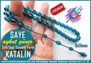 Katalin Ve Bağa TesbihlerTM14582Aykut Güner Usta İşçilikli Katalin Tespih I Eski Usül Osmanlı Form Premium Mavi Saye TesbihAykut Güner Usta İşçilikli Katalin Tespih I Eski Usül Osmanlı Form Mavi Saye Tesbih