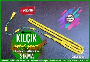 Osmanlı Habbeden Sıkma Kehribar TesbihlerTM13992Aykut Güner Usta İşçilikli Sarı İnce Kesme Kılçık Sıkma Kehribar Tesbih – Eski Objeden Özel Üretim, Koleksiyonluk TespihTespih Sıkma Kehribar I Eski Objeden Sarı İnce Kesme Kılçık Tesbih
