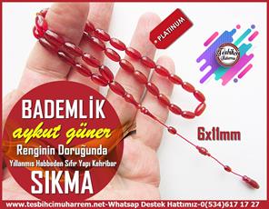Bal Ton Kehribar TesbihlerTM13585Aykut Güner Usta Tornası Tespih | Lüks Sıkma Kehribar, Yıllanmış Malzeme, Badem Kesim, 