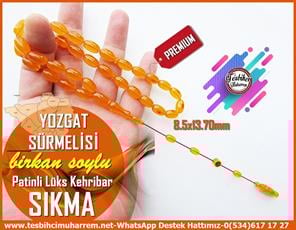 Osmanlı Benzetme Eskitme Eski Usül TesbihlerTM13959Birkan Soylu İmzalı Lüks Kehribar Tesbih – Patinli Yemen Zarı Turuncusu, İnce Damarlı ''Yozgat Sürmelisi'' TesbihTespih Lüks Kehribar I Özel Çalışma Patinli Yemen Zarı Turuncusu İnce Damar Yozgat Sürmelisi Tesbih