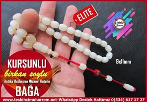 Katalin Ve Bağa TesbihlerTM14413Birkan Soylu Usta İmzalı Beyaz Hamur Miskevi Bağa Tespih I Eski Usül Fıçı Kesim Katalin Kurşunlu TesbihBeyaz Hamur Miskevi Bağa Tespih I Eski Usül Fıçı Kesim Katalin Kurşunlu Tesbih