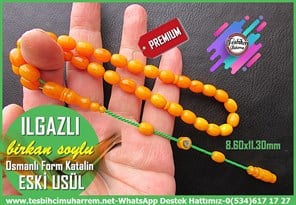 Katalin Ve Bağa TesbihlerTM14232Birkan Soylu Usta İmzalı Kayısı Renk Eski Usül Katalin Tespih I Osmanlı Form Ilgazlı TesbihKayısı Renk Eski Usül Katalin Tespih I Osmanlı Form Ilgazlı Tesbih 
