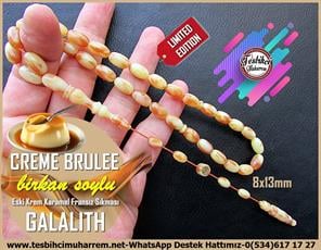 Galanit TesbihTM13936Birkan Soylu Usta İşçilikli Tespih | Eski Galalith, Krem Karamel Renk, Badem Kesim, Limited Edition “Creme Brulee”TesbihTespih Eski Galalith I Krem Karamel Badem Kesim Limited Editon Creme Brulee Kolleksiyonluk Tesbih 