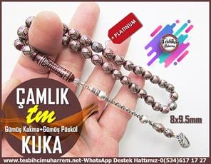 Kuka Ağacı TesbihlerTM13718Hakan Demir Usta El İşçiliği Tespih | Gümüş Kakmalı Doğal Kuka – Kızıl Renk “Çamlık”TesbihTespih Kuka l Gümüş Kakma Gümüş Püskül Kızıl Çamlık Tesbih 