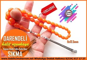 Osmanlı Benzetme Eskitme Eski Usül TesbihlerTM14861Halit Uzunkaya Usta Çalışması Kayısı Renk Sıkma Kehribar Tesbih I Özel Tasarım İpek Gümüş Püskül Kapsül Model Darendeli TesbihKayısı Renk Sıkma Kehribar Tesbih I Özel Tasarım İpek Gümüş Püskül Kapsül Model Darendeli Tesbih 