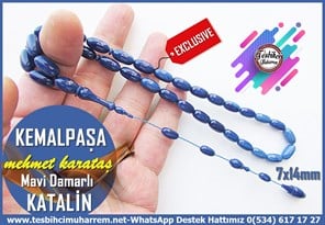 Katalin Ve Bağa TesbihlerTM14431Mehmet Karataş Usta İşçilikli Koyu Lacivert Renk Katalin Tesbih I Özel Tasarım Badem Model Kemalpaşa TesbihKoyu Lacivert Renk Katalin Tesbih I Özel Tasarım Badem Model Kemalpaşa Tesbih