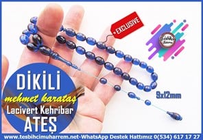 Lacivert Ton TesbihlerTM14425Mehmet Karataş Usta İşçilikli Lacivert Ateş Kehribar Tesbih I Özel Tasarım Beyzi Kesim Dikili TesbihLacivert Ateş Kehribar Tesbih I Özel Tasarım Beyzi Kesim Dikili Tesbih