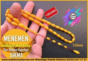 Hareli Damarlı Sarı Kehribar TesbihlerTM14427Mehmet Karataş Usta İşçilikli Sarı Damarlı Sıkma Kehribar Tesbih I Özel Tasarım Badem Kesim Menemen Tesbih Sarı Damarlı Sıkma Kehribar Tesbih I Özel Tasarım Badem Kesim Menemen Tesbih
