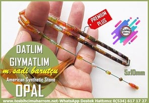 Opal(Sentetik)Sıkma TesbihTM14335Mehmet Sadi Barutçu El İşçiliği Multicolor Amerikan Opal Tespih I Özel Tasarım Kırık Dik Kesme Datlım Gıymatlım TesbihMulticolor Amerikan Opal Tespih I Özel Tasarım Kırık Dik Kesme Datlım Gıymatlım Tesbih 