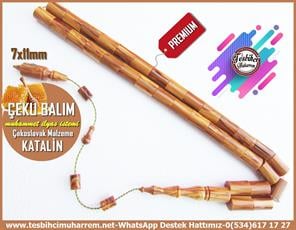 Katalin Ve Bağa TesbihlerTM13954Muhammet İlyas İstemi İmzalı ''Çeku Balım'' Tesbih – Çekoslavak Objeden Karamelli Kesme Katalin, El Yapımı Özel Tasarım TesbihTespih Katalin I Karamelli Kesme Çekoslavak Obje Çeku Balım Tesbih 