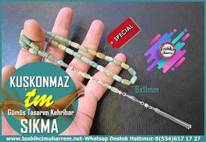 Hareli Turkuaz Kehribar TesbihlerTM14114Muharrem Karaoğlu Dizayn Sıkma Kehribar Tespih | Uzun Gümüş Püskül | Kapsül Kesim | Kuşkonmaz TesbihTespih Sıkma Kehribar I Uzun Gümüş Püskül Tasarım Turkuaz Renkler Kuşkonmaz Tesbih