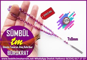 Mor Ton TesbihlerTM14205Muharrem Karaoğlu Usta Dizayn Bürokrat Sıkma Kehribar Tespih I Bilek Boy Morcivert Gümüş Püsküllü Sümbül TesbihBürokrat Sıkma Kehribar Tespih I Bilek Boy Morcivert Gümüş Püsküllü Sümbül Tesbih 