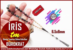 Mor Ton TesbihlerTM14204Muharrem Karaoğlu Usta Dizayn Bürokrat Sıkma Kehribar Tespih I Bilek Boy Renkli Gümüş Püsküllü İris TesbihBürokrat Sıkma Kehribar Tespih I Bilek Boy Renkli Gümüş Püsküllü İris Tesbih 