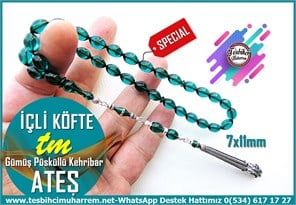 Mavi Ton TesbihlerTM14509/AMuharrem Karaoğlu Usta Dizayn Cam Göbeği Renk Ateş Kehribar Tesbih I Gümüş Püskül Tasarım Beyzi Kesim İçli Köfte TesbihCam Göbeği Renk Ateş Kehribar Tesbih I Gümüş Püskül Tasarım Beyzi Kesim İçli Köfte Tesbih 
