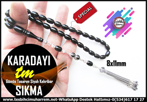 Siyah Kehribar TesbihlerTM14160Muharrem Karaoğlu Usta Dizayn Tespih Sıkma Kehribar I Badem Model Mineli Ay Yıldız Gümüş Püskül Siyah Karadayı TesbihTespih Sıkma Kehribar  I Badem Model Mineli Ay Yıldız Gümüş Püskül Siyah Karadayı Tesbih