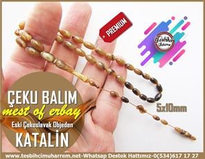 Katalin Ve Bağa TesbihlerTM12027Mustafa Erbay Usta El İşçiliği Tespih | Premium Çekoslavak Katalin, Objeden Kaplumbağa Desenli, Beyzi Model, 