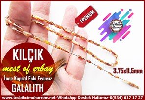 Tricolor Kehribar TesbihlerTM14222Mustafa Erbay Usta İmzalı Premium İnce Kapsül Galalith Tespih I Özel Çalışma Renkli Kılçık Tesbih Premium İnce Kapsül Galalith Tespih I Özel Çalışma Renkli Kılçık Tesbih