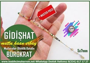 Maskot, Bileklik ve Bürokrat TespihlerTM14873Mutlu Kaan Erbay Usta İmzalı Mutlucolor Lüks Bürokrat Katalin Tesbih I Bilek Boy Beyzi Kesim Gidişhat TesbihMutlucolor Lüks Bürokrat Katalin Tesbih I Bilek Boy Beyzi Kesim Gidişhat Tesbih