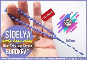 Maskot, Bileklik ve Bürokrat TespihlerTM14122Mutlu Kaan Erbay Usta İmzalı SidelyaTespih | Bürokrat Katalin I | Blue Grey | Bilek Boy Arpa Kesim Özel Tasarım TesbihTespih Bürokrat Katalin I Bilek Boy Blue Grey Özel Çalışma Sidelya Tesbih