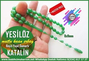 Katalin Ve Bağa TesbihlerTM14411Mutlu Kaan Erbay Usta İmzalı Yeşil Renk Katalin Tesbih I Özel Çalışma Beyzi Kesim Yeşilöz TesbihYeşil Renk Katalin Tesbih I Özel Çalışma Beyzi Kesim Yeşilöz Tesbih