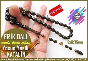 Katalin Ve Bağa TesbihlerTM14283Mutlu Kaan Erbay Usta İmzalı Yosun Yeşili Katalin Tespih I Özel Çalışma Beyzi Kesim Erik Dalı TesbihYosun Yeşili Katalin Tespih I Özel Çalışma Beyzi Kesim Erik Dalı Tesbih