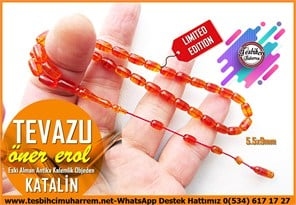 Katalin Ve Bağa TesbihlerTM14608Öner Erol Usta İmzalı Katalin Tespih I Eski Alman Antika Kalemlikten Kapsül Kesim Tevazu Tesbih Öner Erol Usta İmzalı Katalin Tespih I Eski Alman Antika Kalemlikten Kapsül Kesim Tevazu Tesbih 