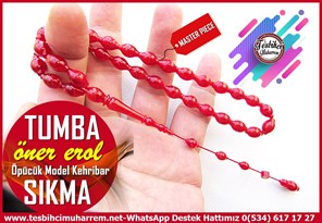 Hareli Kırmızı Kehribar TesbihlerTM14887Öner Erol Usta İmzalı Öpücük Model Bordo Sıkma Kehribar Tesbih I Özel Tasarım Tumba TesbihÖpücük Model Bordo Sıkma Kehribar Tesbih I Özel Tasarım Tumba Tesbih