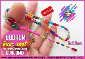 Katalin Ve Bağa TesbihlerTM14352Öner Erol Usta İmzalı Rengarenk Katalin Malzemeden Curcumix Tespih I Özel Tasarım Badem Bodrum TesbihRengarenk Katalin Malzemeden Curcumix Tespih I Özel Tasarım Badem Bodrum Tesbih