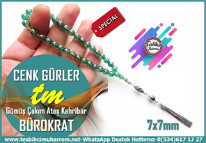 Yeşil Ton TesbihlerTM14150Sırrı Gültekin Usta Tespih Bürokrat Ateş Kehribar I Gümüş Püsküllü Gümüş Çakım Yeşil Cenk Gürler TesbihTespih Bürokrat Ateş Kehribar  I Gümüş Püsküllü Gümüş Çakım Yeşil Cenk Gürler Tesbih