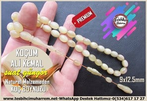 Koç Boynuzu TesbihTM14246Suat Güngör Usta El İşçiliği Doğal Koç Boynuzu Tespih I Profesyonel Çalışma Kolleksiyonluk Badem Kesim Koçum Ali Kemal TesbihDoğal Koç Boynuzu Tespih I Profesyonel Çalışma Kolleksiyonluk Badem Kesim Koçum Ali Kemal Tesbih