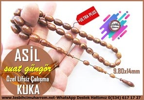 Kuka Ağacı TesbihlerTM14225Suat Güngör Usta  Tornası Lifsiz Tertemiz Kolleksiyonluk Kuka Tespih I Premium Çalışma Asil TesbihLifsiz Tertemiz Kolleksiyonluk Kuka Tespih I Premium Çalışma Asil  Tesbih 