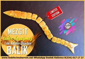 Balık TesbihlerTM14470Tahir Başeğmez Usta İşçilikli Balık Zaza Tesbih I Elite Model Eski Miskevi Katalin Objeden Mezgit TesbihBalık Zaza Tesbih I Elite Model Eski Miskevi Katalin Objeden Mezgit Tesbih 