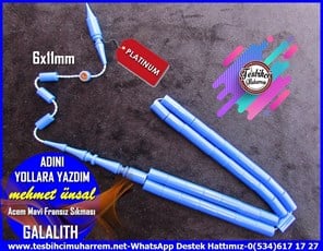 Katalin Ve Bağa TesbihlerTM11831Tesbih Galalith Parlak Mavi Dik Kesme Fransız Sıkması Adını Yollara Yazdım Tesbih Galalith Parlak Mavi Dik Kesme Fransız Sıkması Adını Yollara Yazdım 