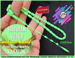 Katalin Ve Bağa TesbihlerTM11818Tesbih Katalin Eski Alman Yeşil Neon Bowling Topundan Kapsül Kesim Hatıran Yeter Tesbih Katalin Eski Alman Yeşil Neon Bowling Topundan Kapsül Kesim Hatıran Yeter 