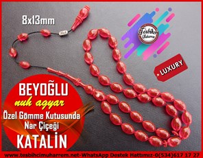 Katalin Ve Bağa TesbihlerTM11717Tesbih Katalin Özel Gömme Kutusunda Nar Çiçeği Beyzi Kesim Beyoğlu Tesbih Katalin Özel Gömme Kutusunda Nar Çiçeği Beyzi Kesim Beyoğlu 