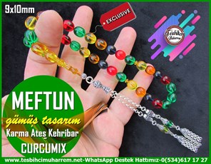 Nar Çiçeği Ton TesbihlerTM11801Tesbih Lux Curcumix Saydam Blok Ateş Kehribar Uzun Gümüş Püsküllü Meftun Tesbih Lux Curcumix Saydam Blok Ateş Kehribar Uzun Gümüş Püsküllü Meftun 